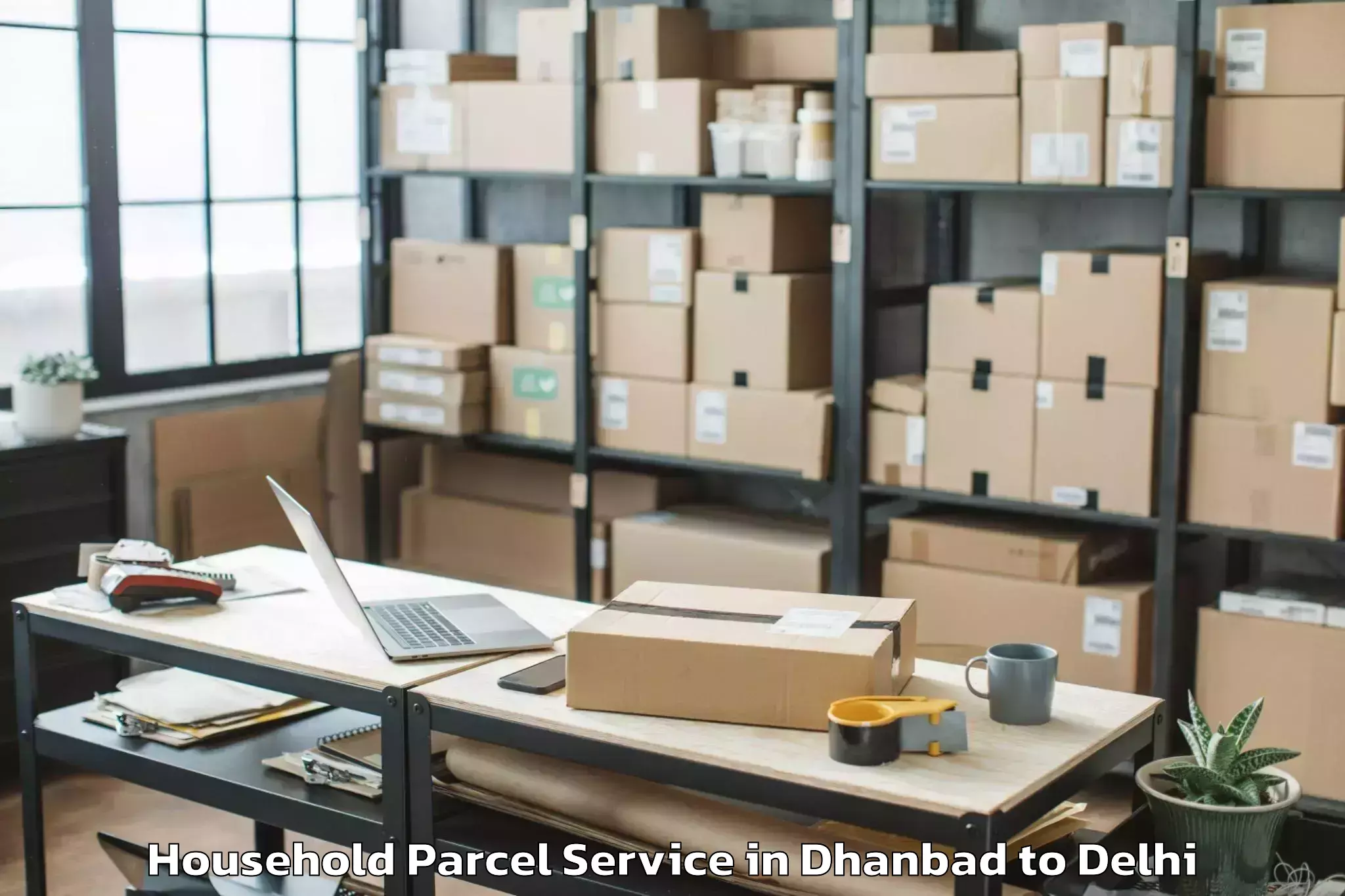 Top Dhanbad to Westend Mall Delhi Household Parcel Available